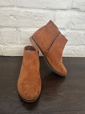 Cat & Jack Toddler Girls Brown Suede Ankle Boots